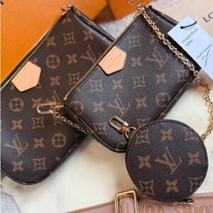 Luxury Brown Crossbody Bag Set